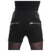 Women Heartless Devina Short Pants Shorts With Studs Black Emo Glamrock 